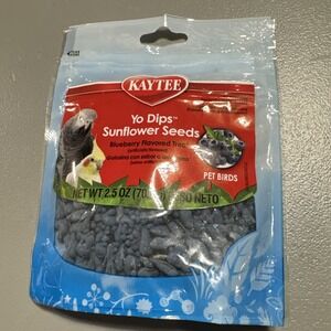 Kaytee Yo Dips Sunflower Seeds Blueberry Flavored Treat for All Pet Birds 2.5 oz